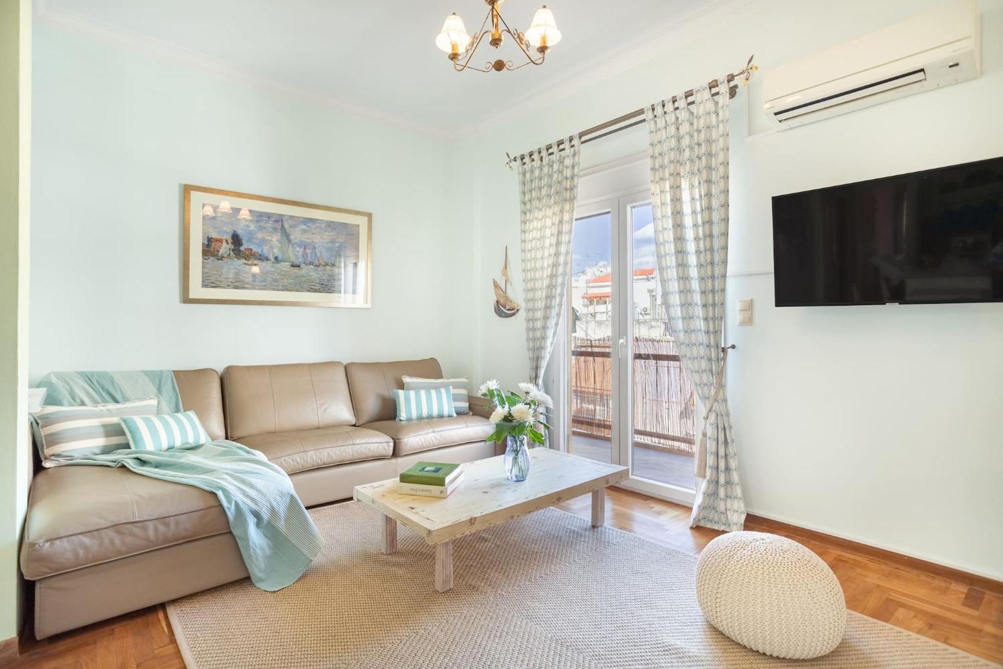 Bright, Calming Retreat With A Balcony Near Metro! Apartamento Atenas Exterior foto